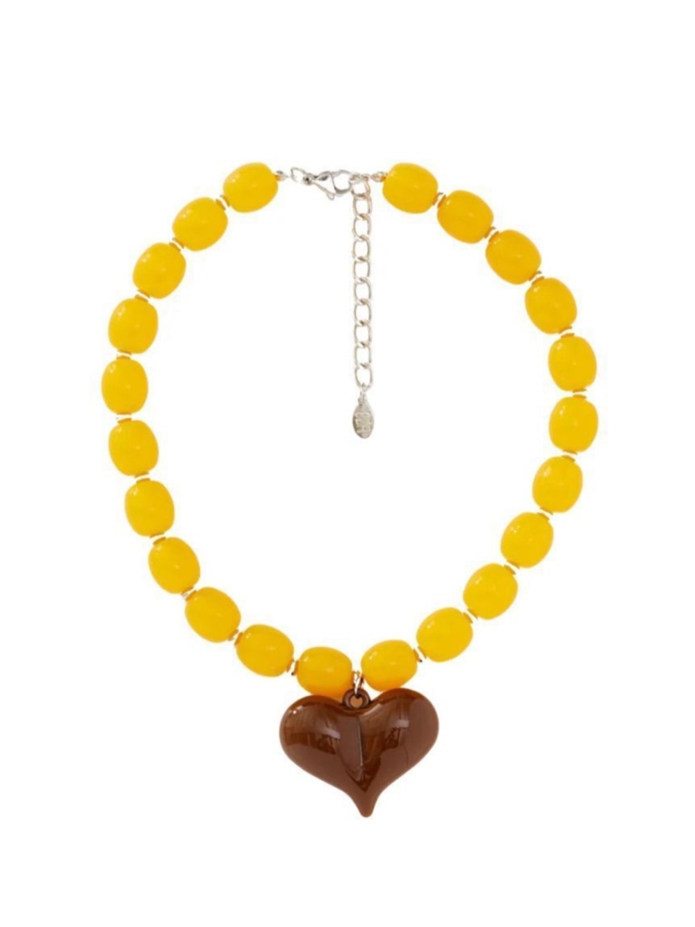 Revolve 8 Other Reasons Bead Necklace with Heart Pendant MSRP $43